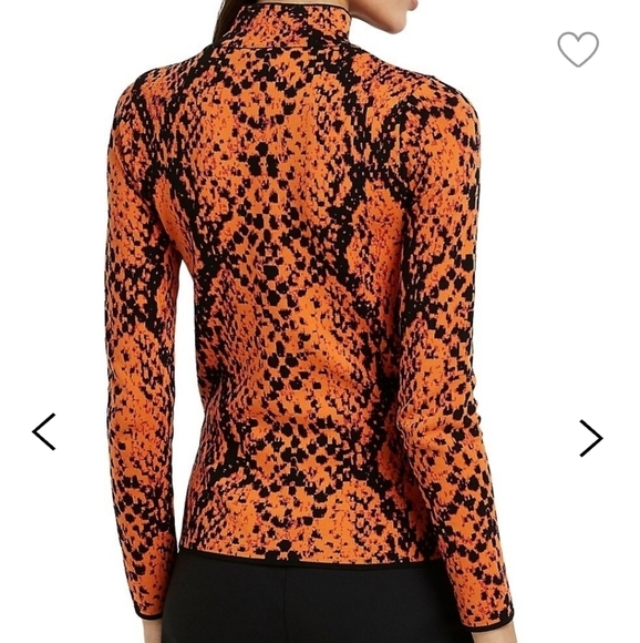 NWT River Island Snake-Print Highneck Top sz 6 - Picture 6 of 8